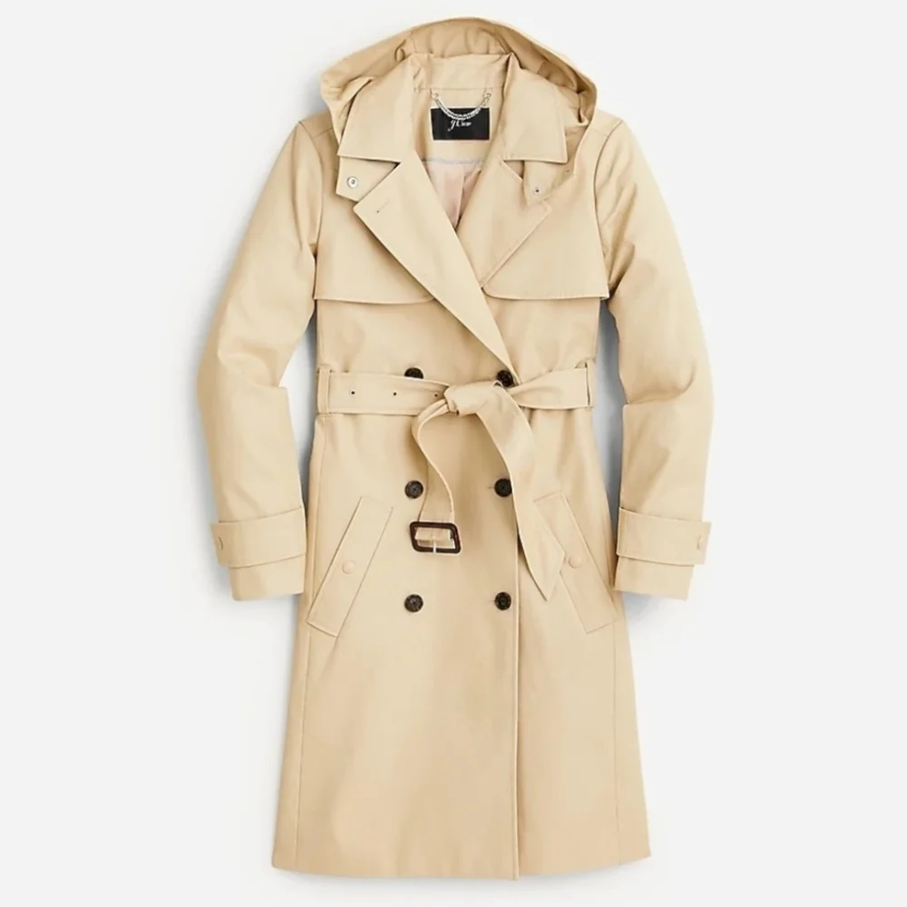 J. Crew New Icon Trench Coat #BF456- Vintage Khaki - Picture 1 of 12
